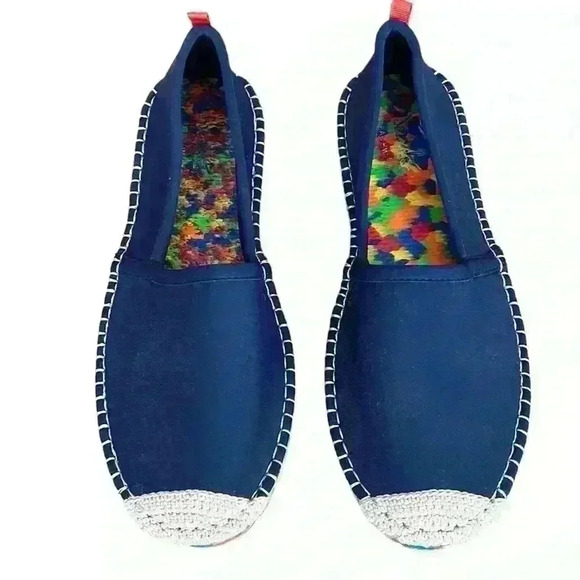 SEA STAR Beachcomber Woman’s Navy Blue Flats Slip on Espadrille Sandals Size 9 - Picture 1 of 7